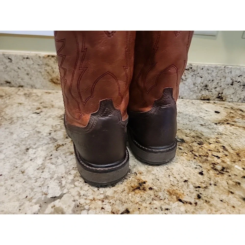 Ariat Work Groundbreaker Steel Toe 10015191 Brown/Ember Wide Square Toe Size 10D